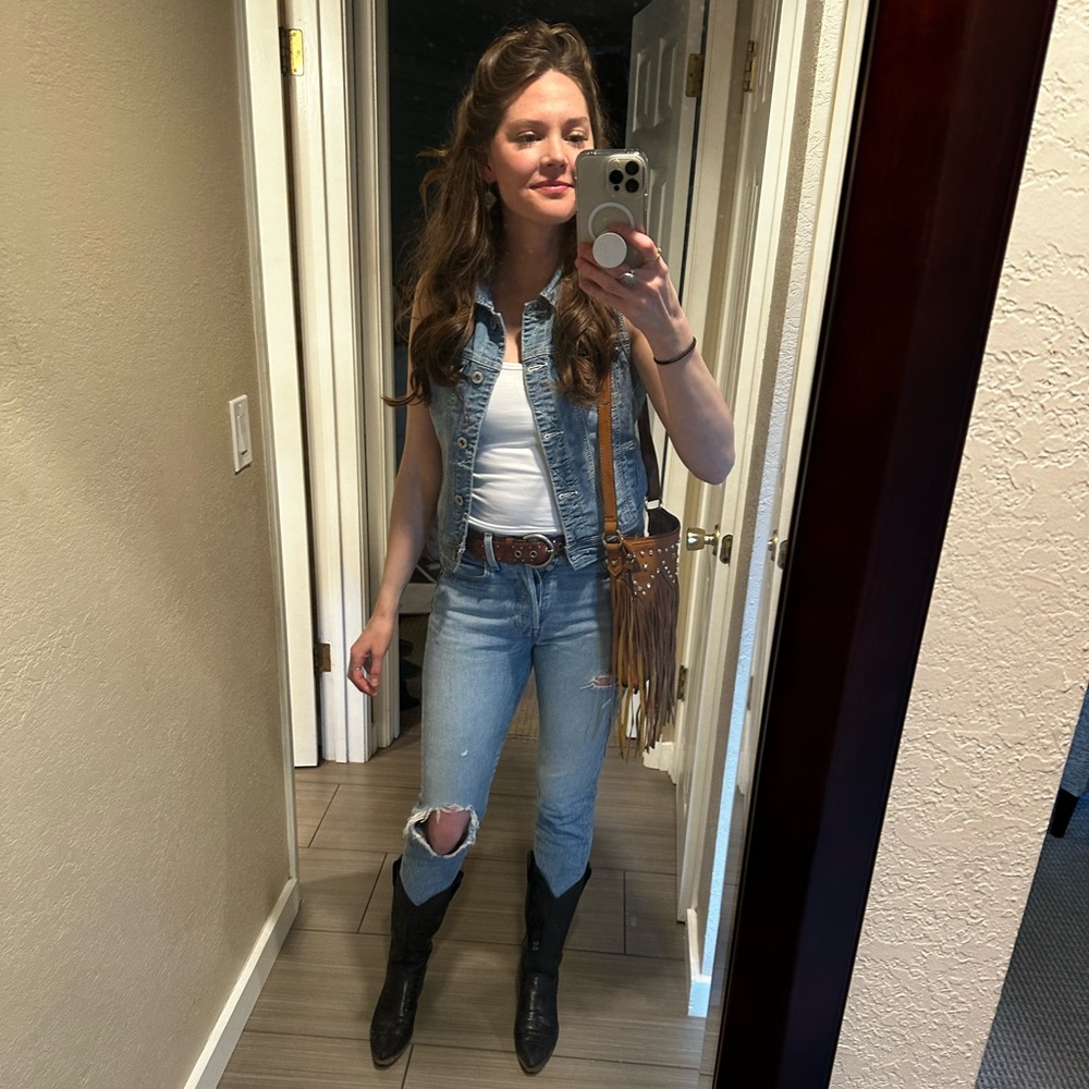 Jean vest size small